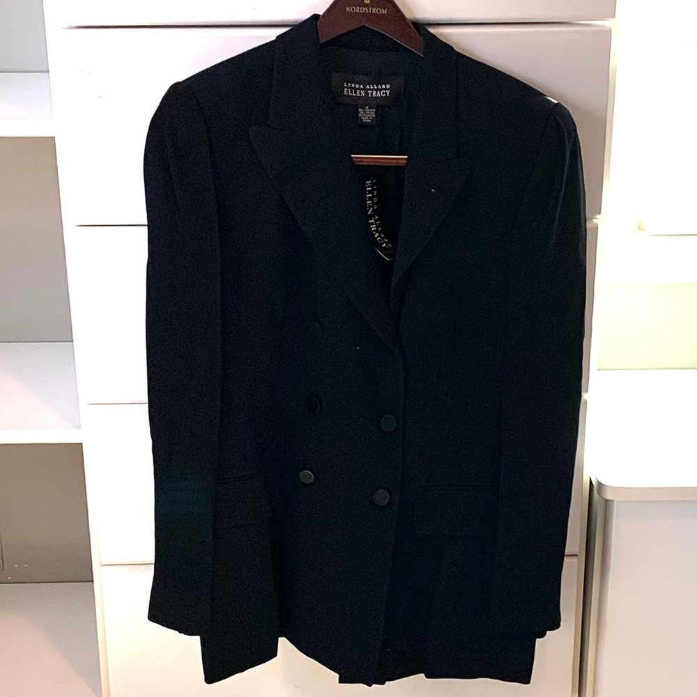 New Linda Allard Ellen Tracy Black Blazer